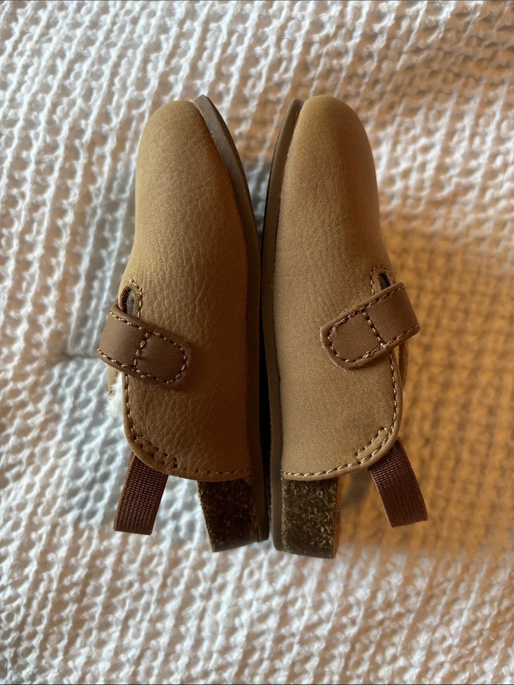 Old Navy Brown Faux-Leather Toddler Moccasin Slip-Ons